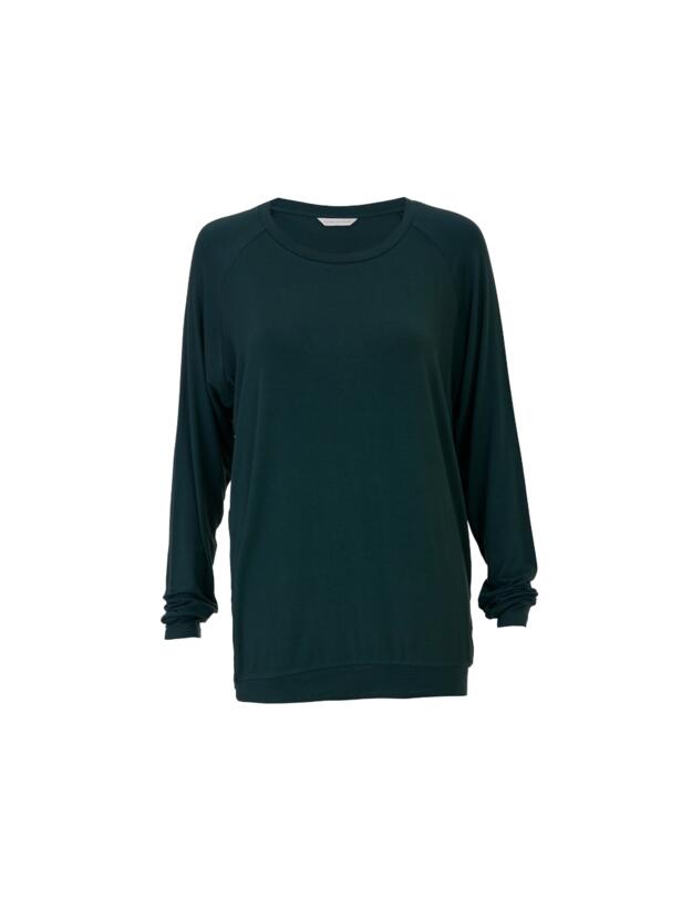 Cyberjammies Forrest Slouch Jersey Pyjama Top Dark Green