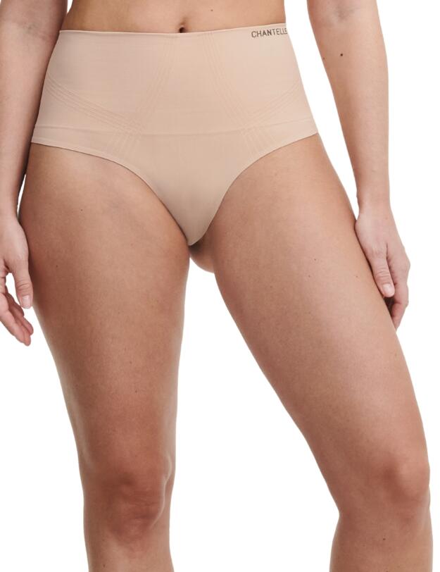 Chantelle Smooth Comfort Shapewear High Waist Thong Clay Nude