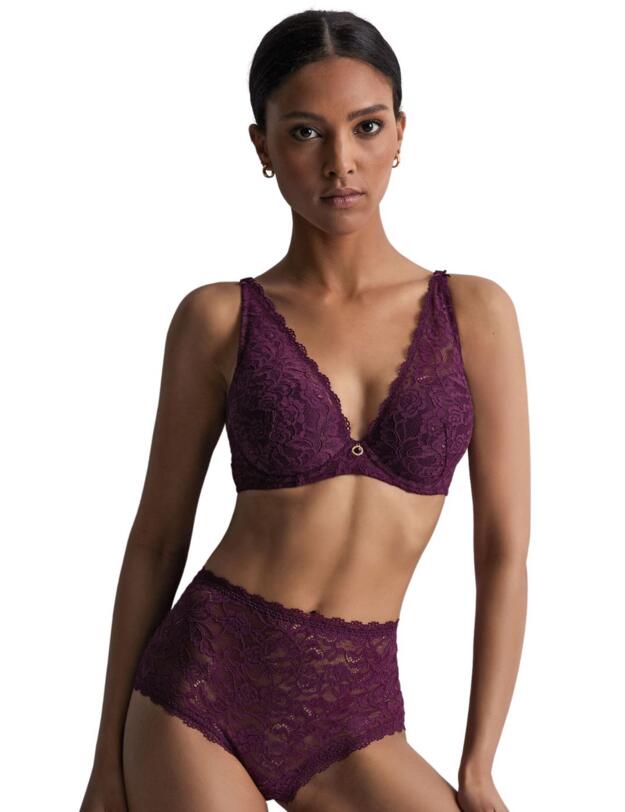 Aubade Rosessence Shoulder Plunge Bra Berry