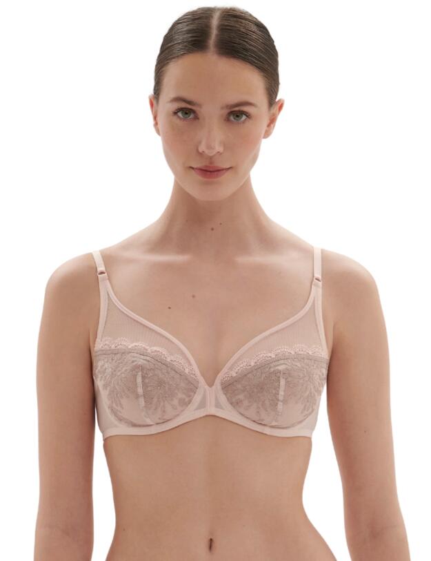 Simone Perele Singuliere Plunge Bra Petal Powder