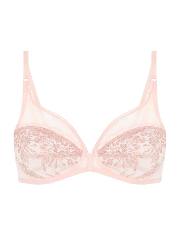 Simone Perele Singuliere Plunge Bra Petal Powder
