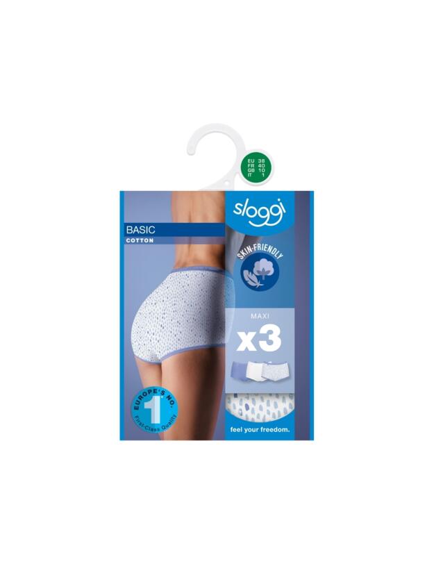 Sloggi Basic 3 Pack Maxi Brief Multicolour (V012)