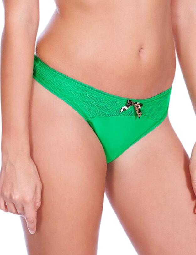 Freya Deco Fever Brazilian Brief Kelly Green