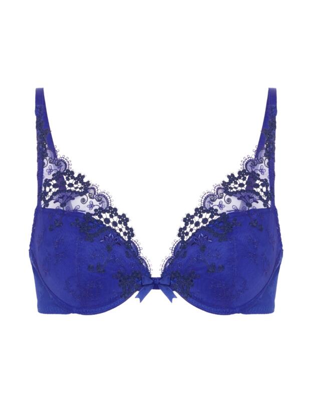 Simone Perele Wish Plunge Push-Up Bra Electric Blue