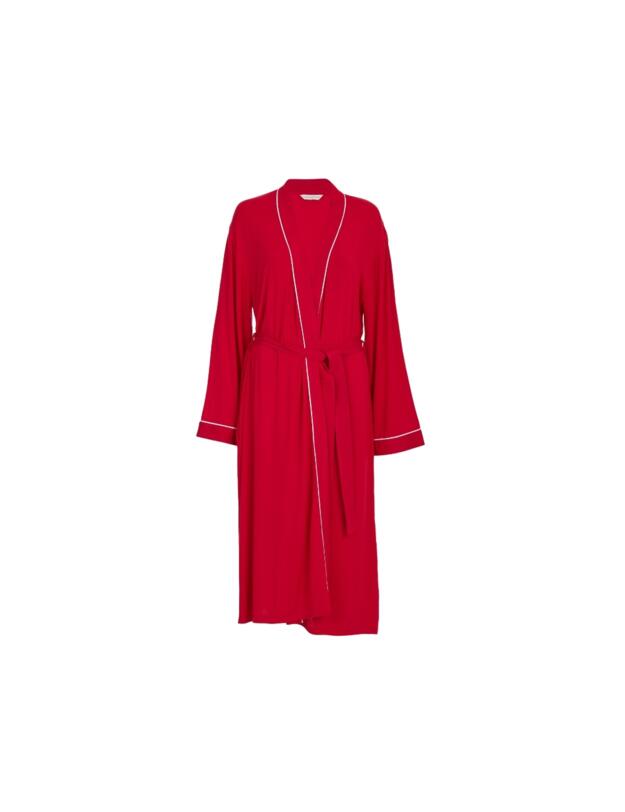 Cyberjammies Montana Jersey Long Dressing Gown Red