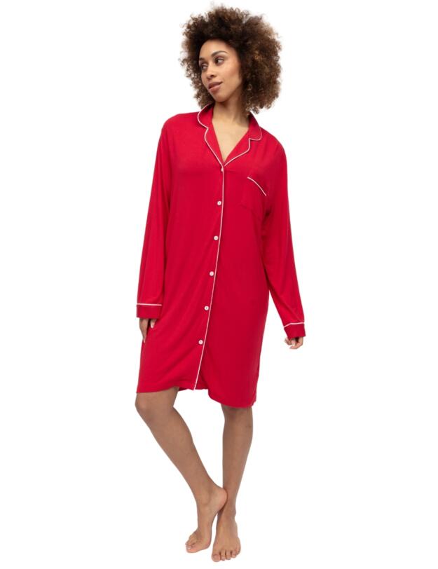 Cyberjammies Montana Revere Jersey Nightshirt Red