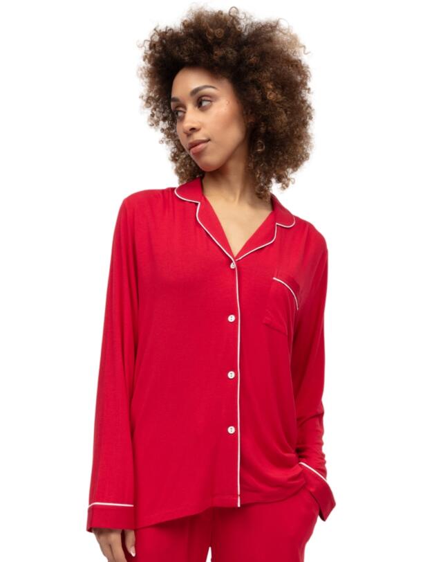 Cyberjammies Montana Revere Jersey Pyjama Top Red