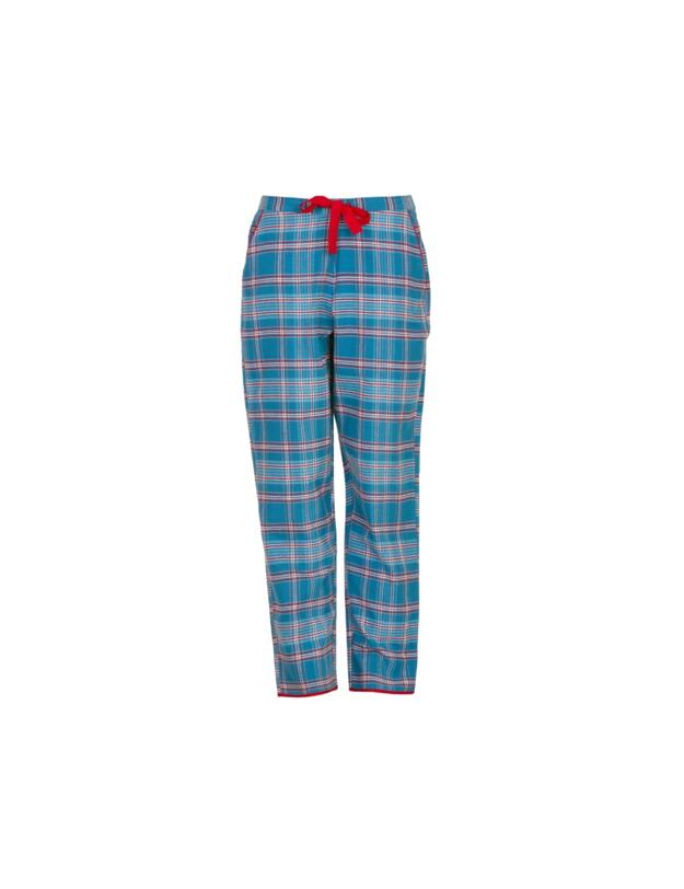Cyberjammies Montana Brushed Check Pyjama Bottoms Blue Mix