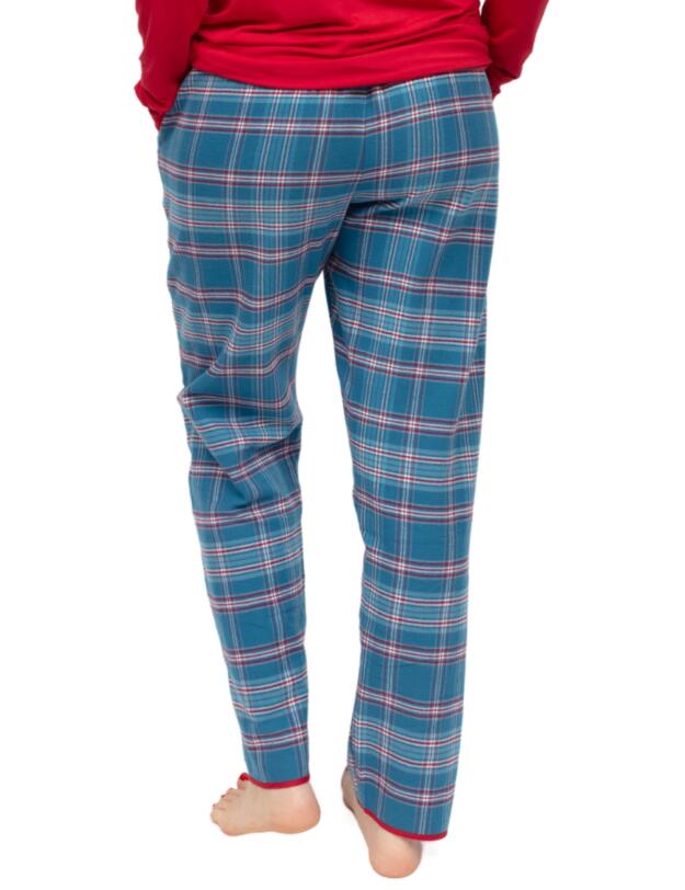 Cyberjammies Montana Brushed Check Pyjama Bottoms Blue Mix