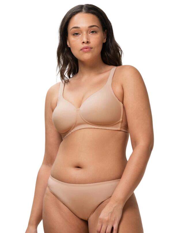 Triumph Modern Soft + Cotton Padded Bra Neutral Beige