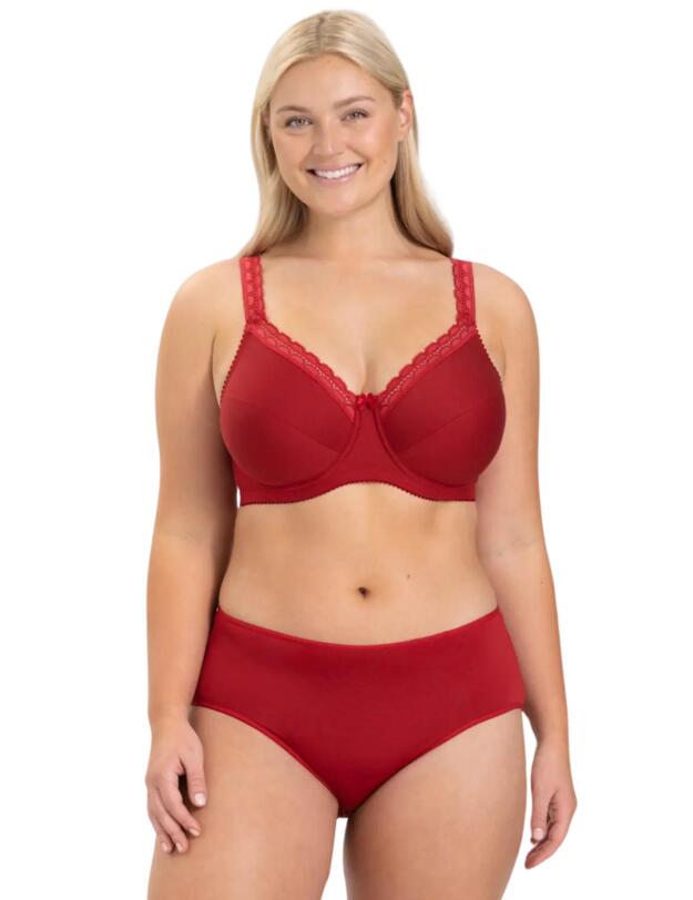Miss Mary of Sweden Cotton Comfort Bra English Red