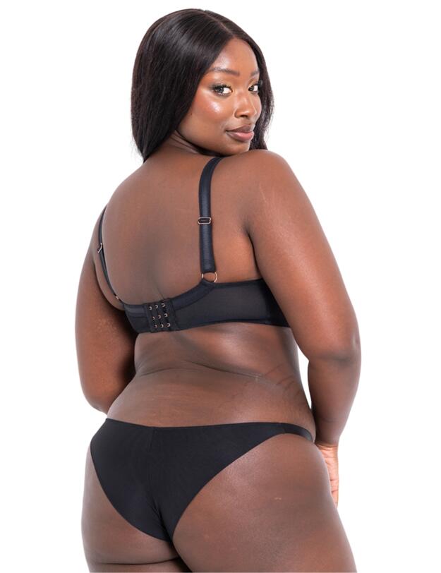 Scantilly By Curvy Kate Mesmerise Brazilian Brief Black Multi