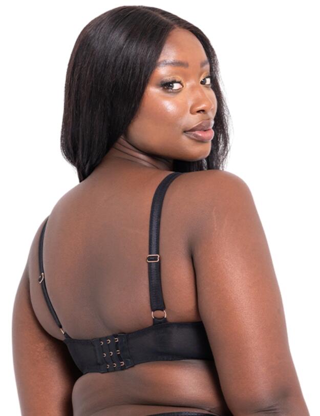 Scantilly by Curvy Kate Ornate Balcony Bra Black