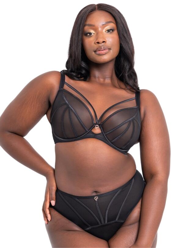 Scantilly by Curvy Kate Senses High Waist Brief Black