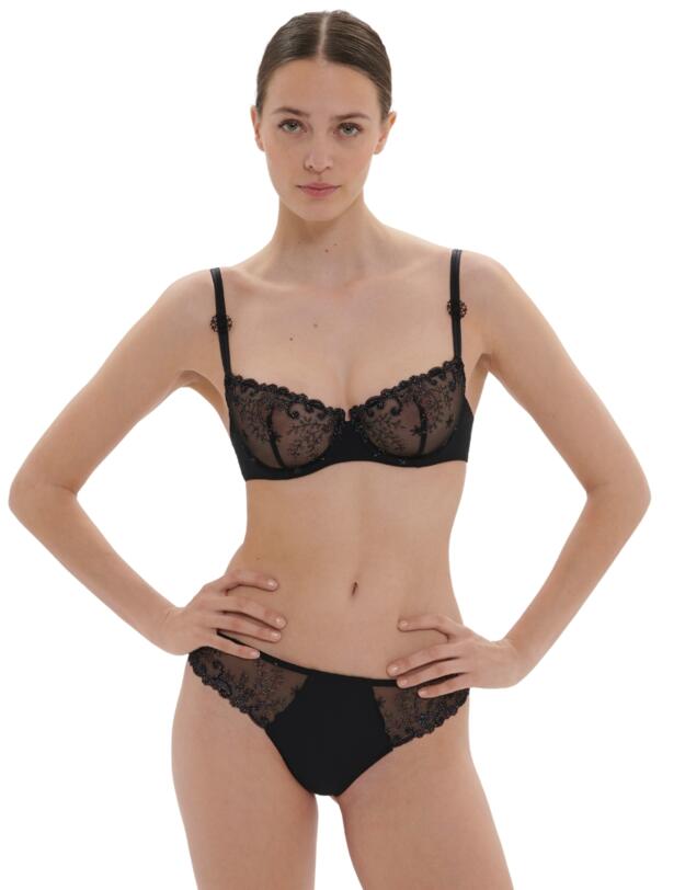 Simone Perele Delice Half Cup Bra Gem Black