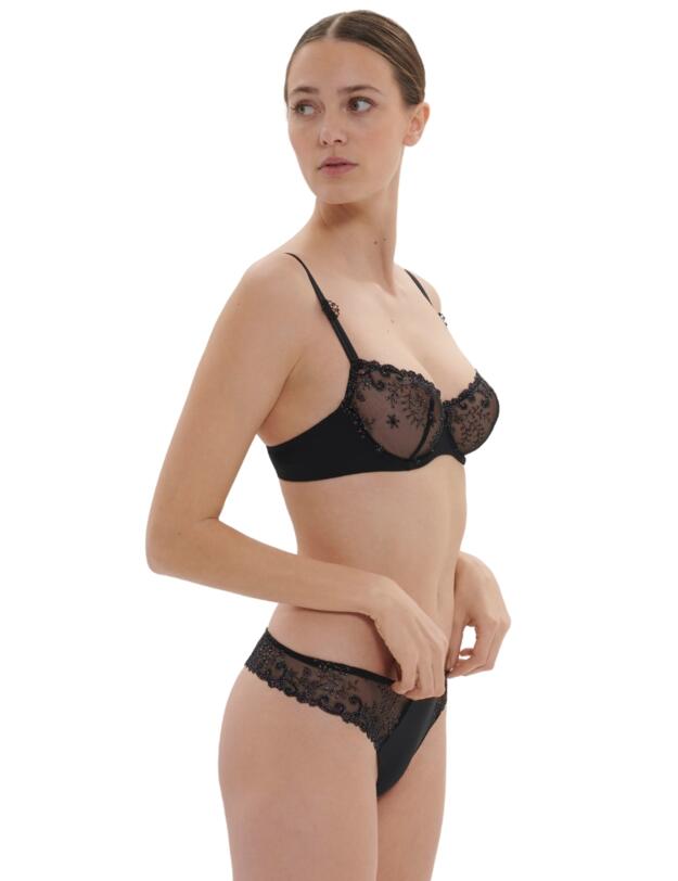 Simone Perele Delice Thong Gem Black