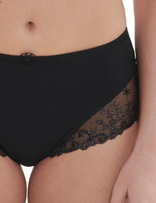 Simone Perele Delice High Waist Brief Gem Black