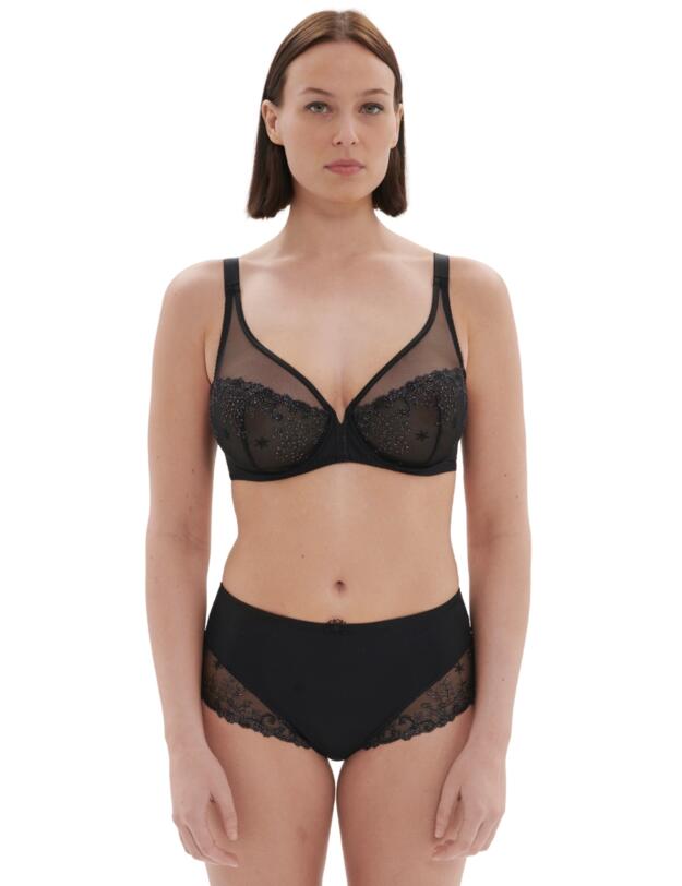Simone Perele Delice High Waist Brief Gem Black
