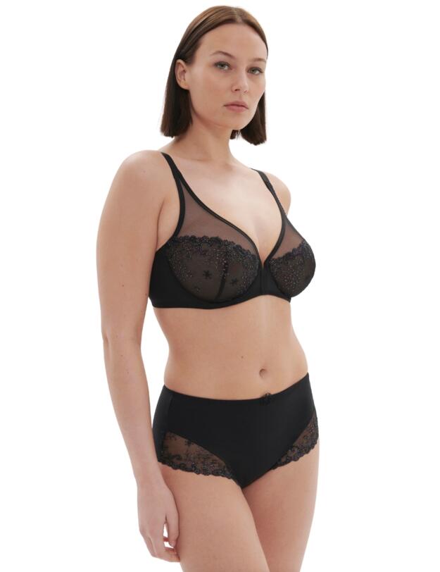 Simone Perele Delice High Waist Brief Gem Black