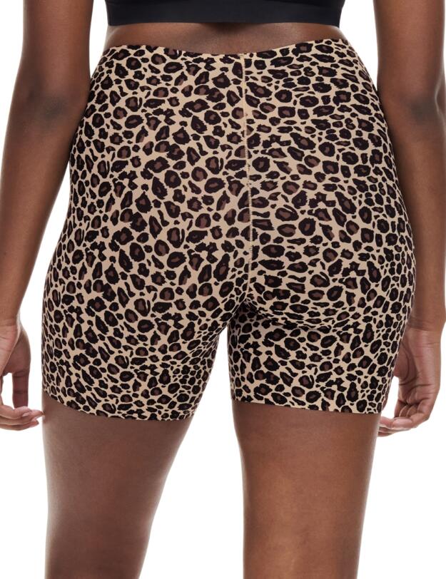 Chantelle Soft Stretch Mid-Thigh Shorts Leopard Print