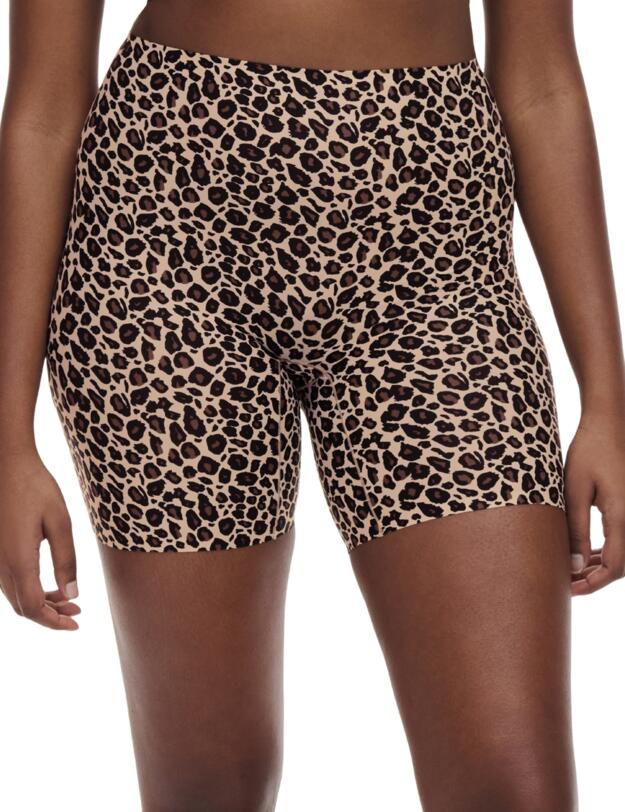 Chantelle Soft Stretch Mid-Thigh Shorts Leopard Print
