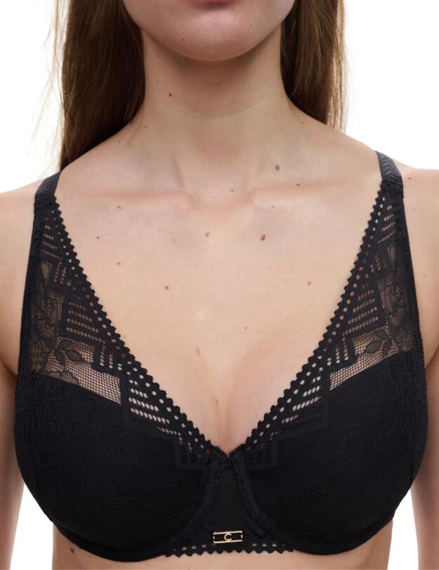 Chantelle Origins Plunge Spacer Bra Black