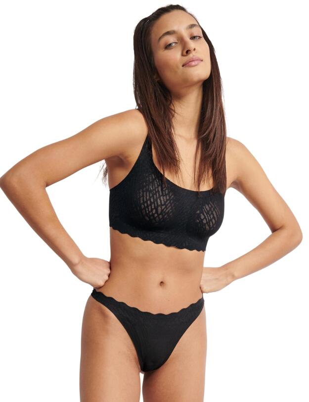 Sloggi Zero Feel Bliss Bralette Top Black