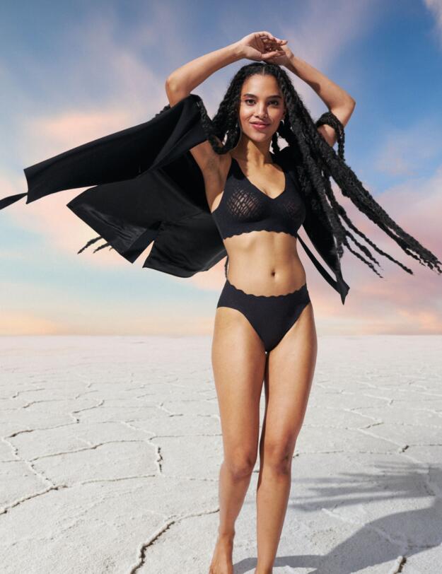 Sloggi Zero Feel Bliss High Leg Brief Black