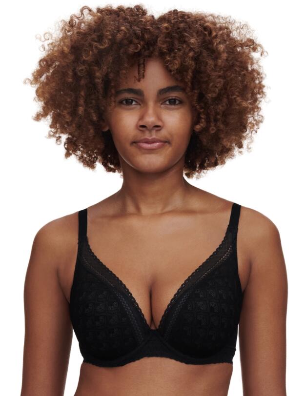 Chantelle Ace Plunge T-Shirt Bra Black