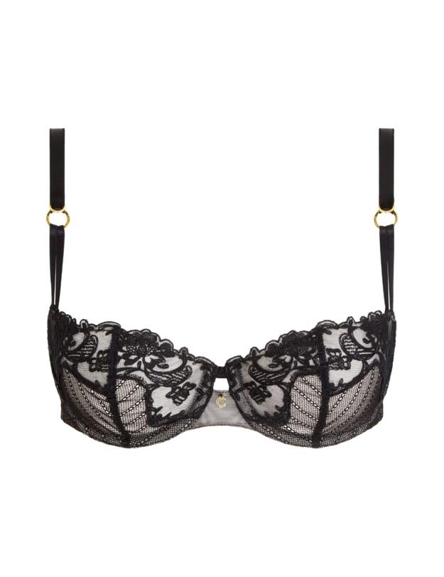 Chantelle Cabaret Half Cup Balconette Bra Black