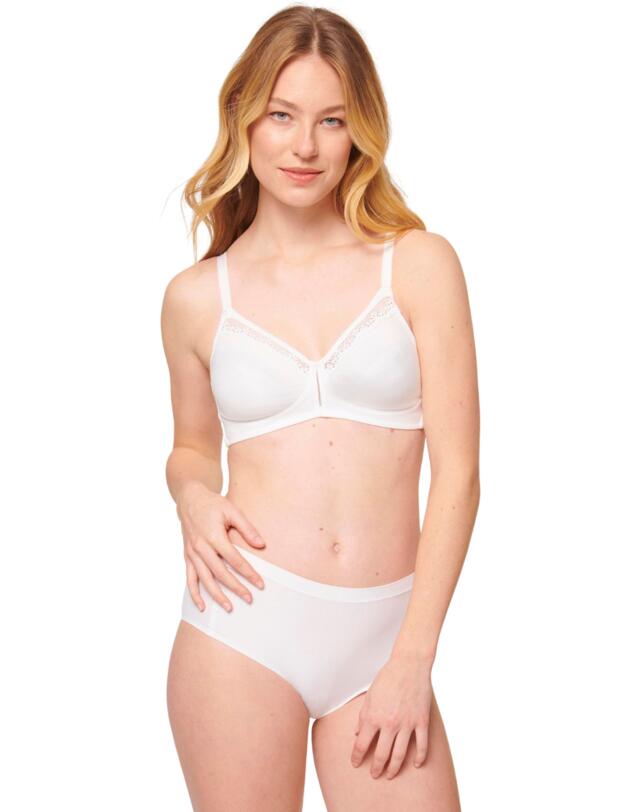 Triumph Cotton Beauty Non-Wired Bra White 