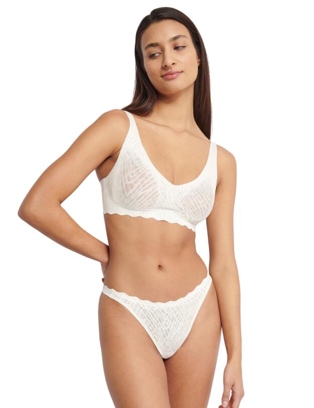 Sloggi Zero Feel Bliss Soft Bra Silk White 