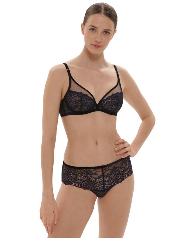 Simone Perele Scenario Plunging Underwired Bra Black