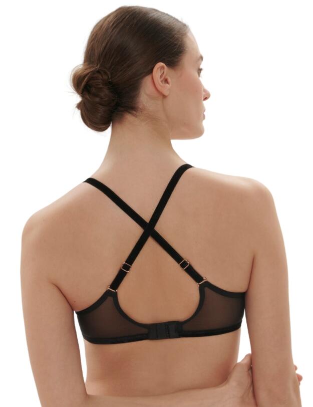 Simone Perele Scenario Plunging Underwired Bra Black