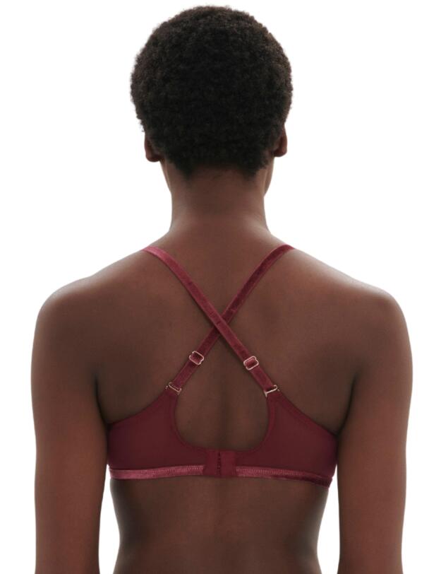 Simone Perele Scenario Plunging Underwired Bra Spinel Red