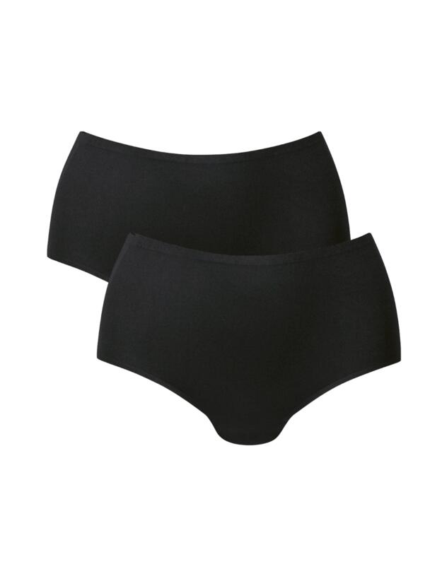 Anita Essential High Waist Briefs 2 Pack Black