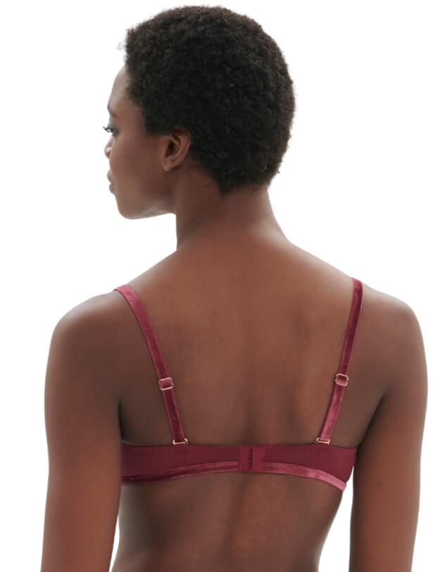 Simone Perele Scenario Half Cup Bra Spinel Red