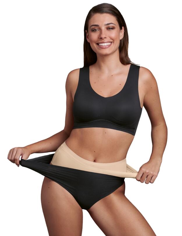 Anita Essential High Waist Thong Black