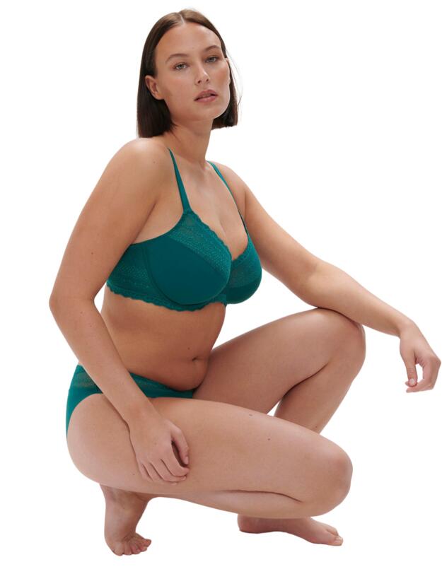 Simone Perele Destinee Full Cup Support Bra Pavo Blue