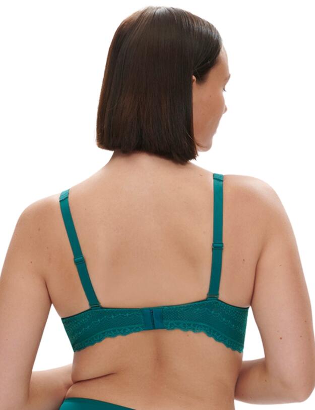 Simone Perele Destinee Plunging Underwired Bra Pavo Blue