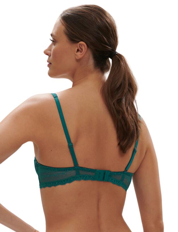 Simone Perele Destinee Half Cup Bra Pavo Blue 
