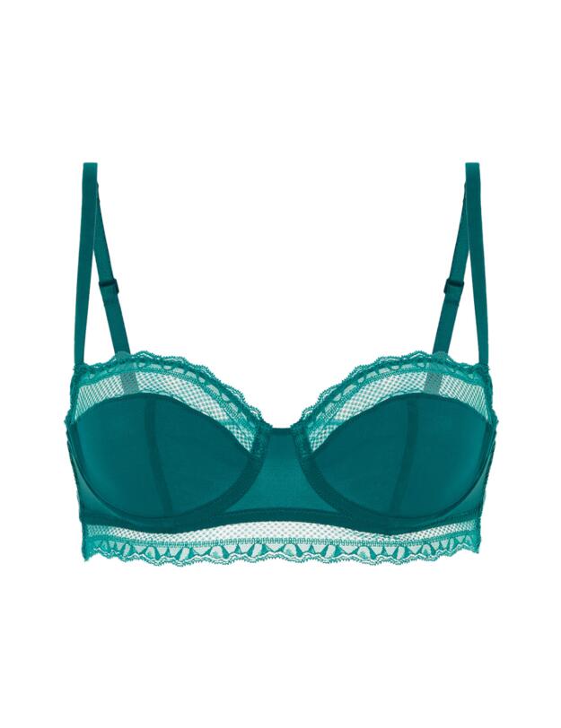Simone Perele Destinee Half Cup Bra Pavo Blue 