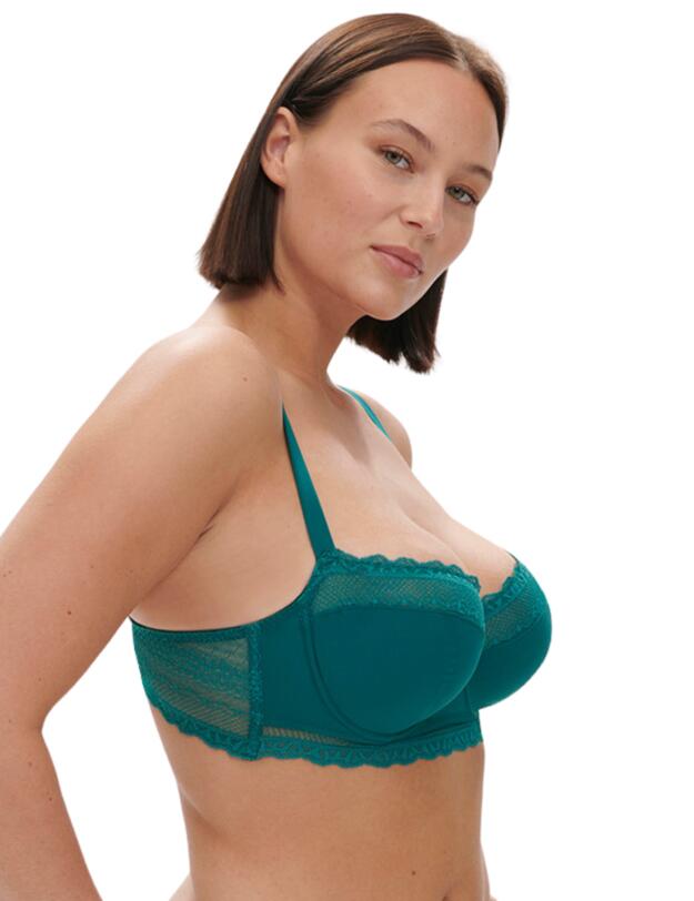 Simone Perele Destinee Half Cup Bra Pavo Blue 