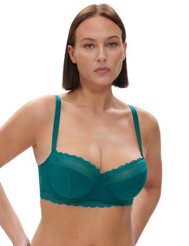 Simone Perele Destinee Half Cup Bra Pavo Blue 