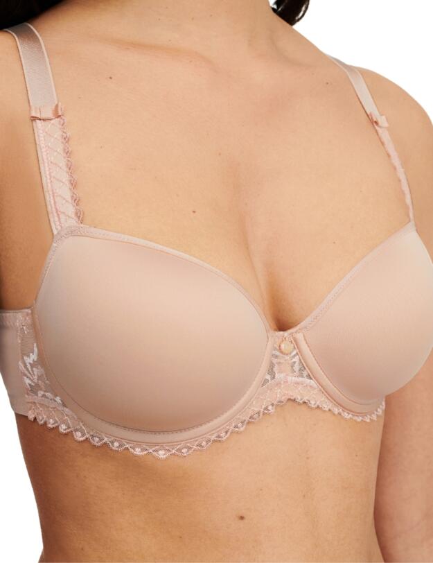 Chantelle Every Curve Memory Foam Demi Bra Golden Beige