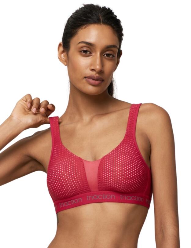 Triumph Triaction Energy Lite Wireless Sports Bra Cerise 