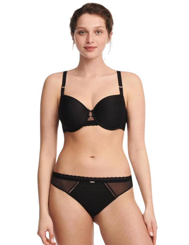 Chantelle Monogram Tanga Brief Black