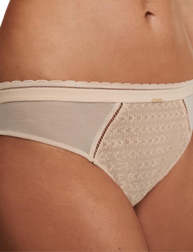 Chantelle Monogram Tanga Brief Golden Beige