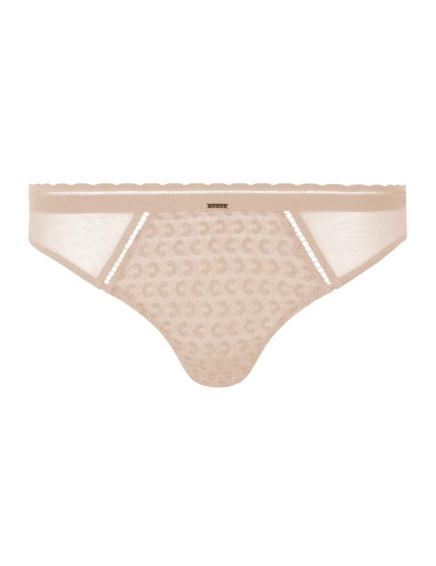 Chantelle Monogram Tanga Brief Golden Beige