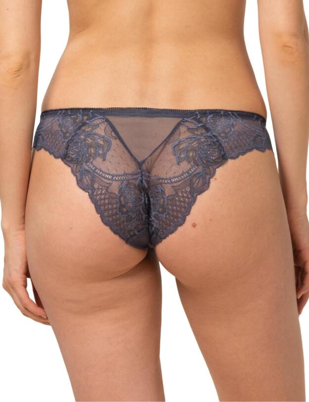 Triumph Wild Peony Florale Brazilian Brief Pebble Grey